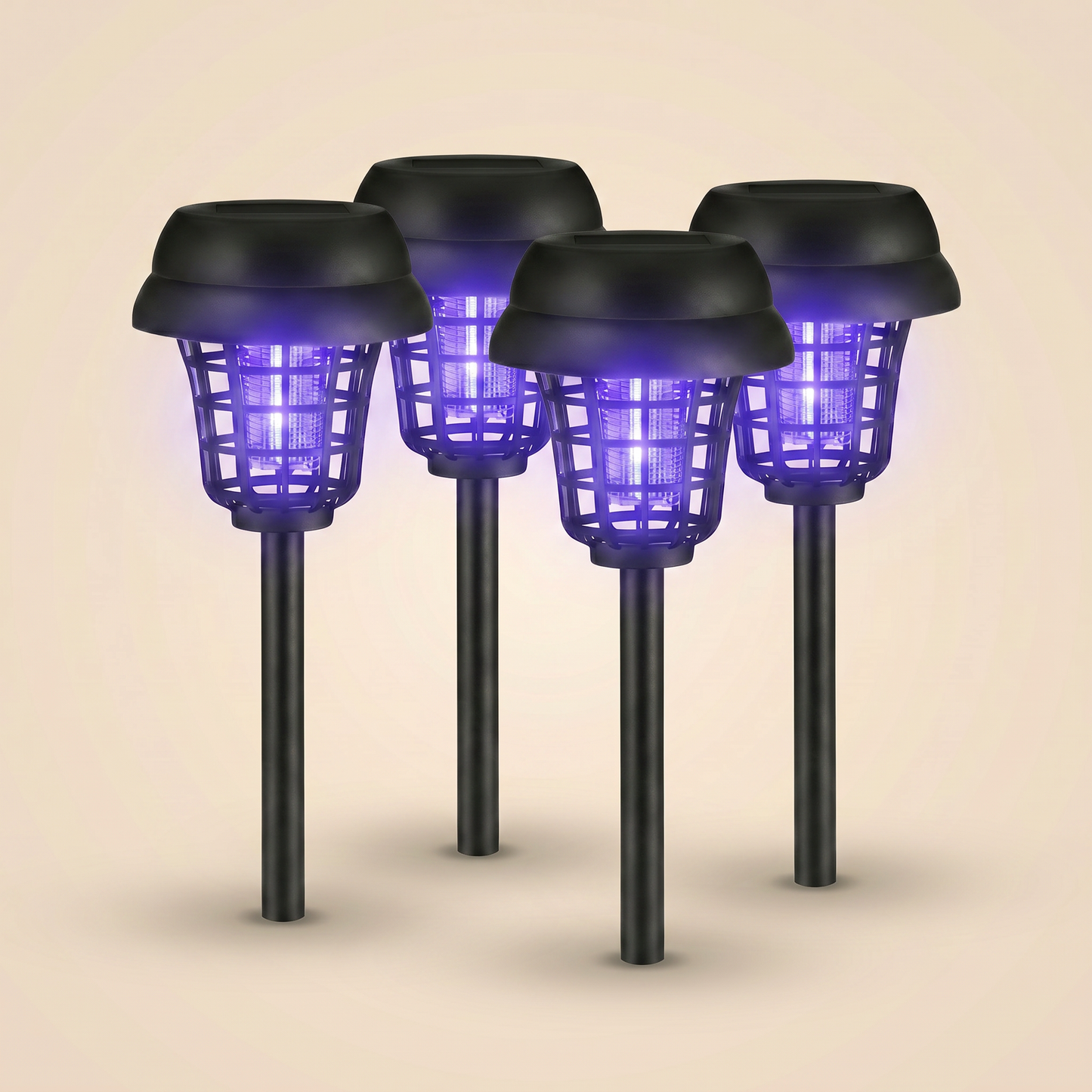 Pack 4 lampes solaires anti-moustiques Soléa